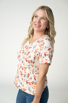 Sophie Top - Autumn Watercolor-Shirts-Dear Me Southern Boutique, located in DeRidder, Louisiana