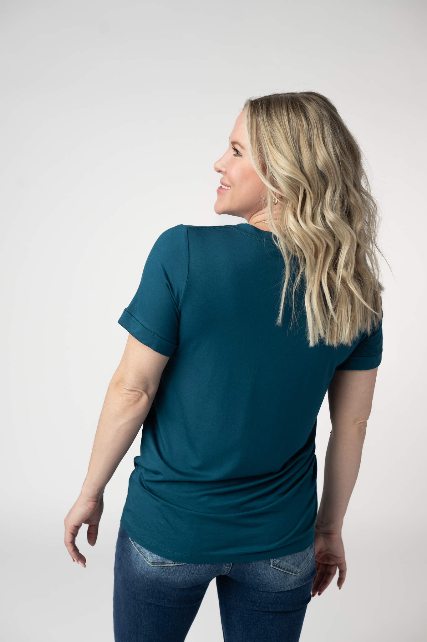 Sophie Top - Teal-Shirts-Dear Me Southern Boutique, located in DeRidder, Louisiana