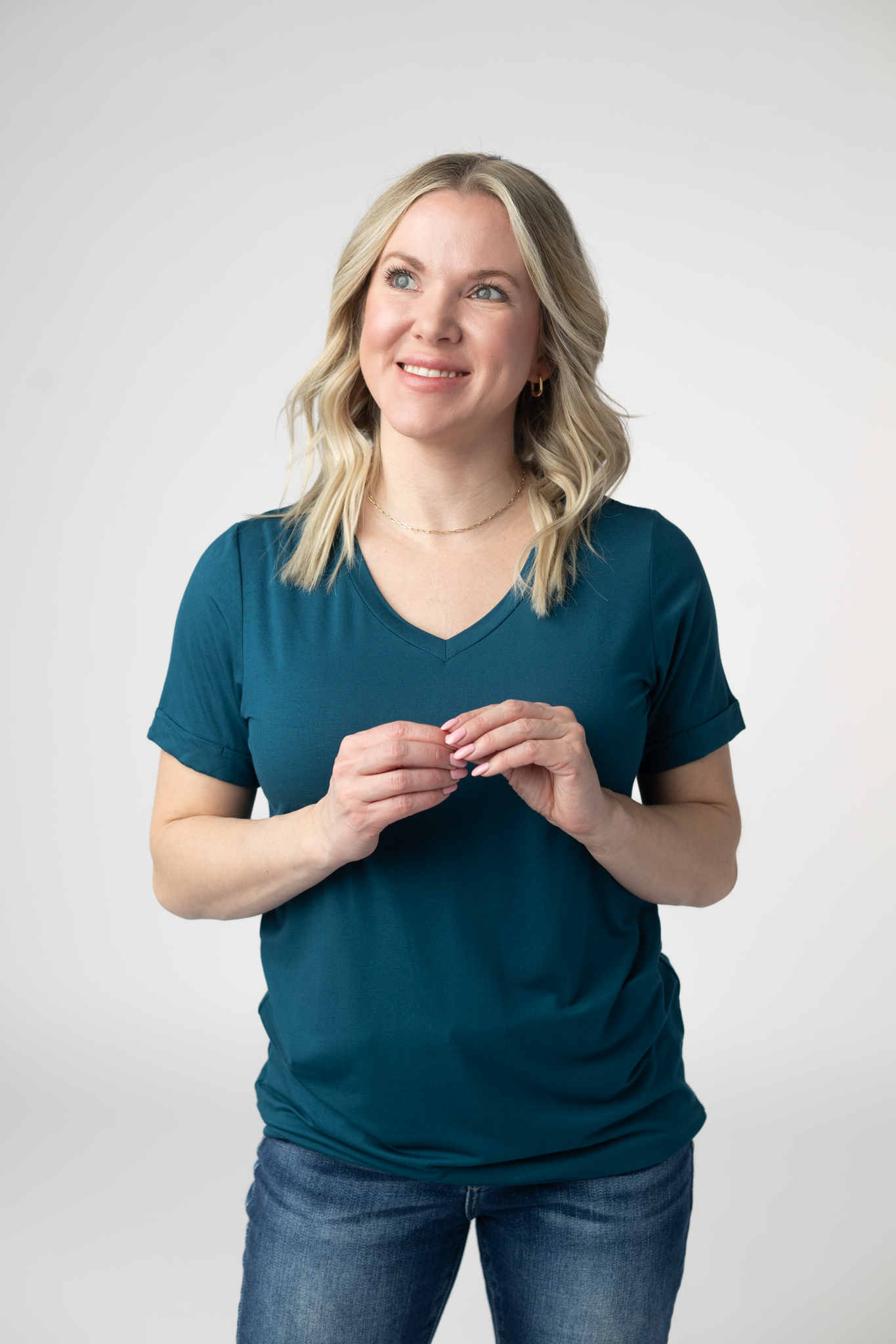 Sophie Top - Teal-Shirts-Dear Me Southern Boutique, located in DeRidder, Louisiana