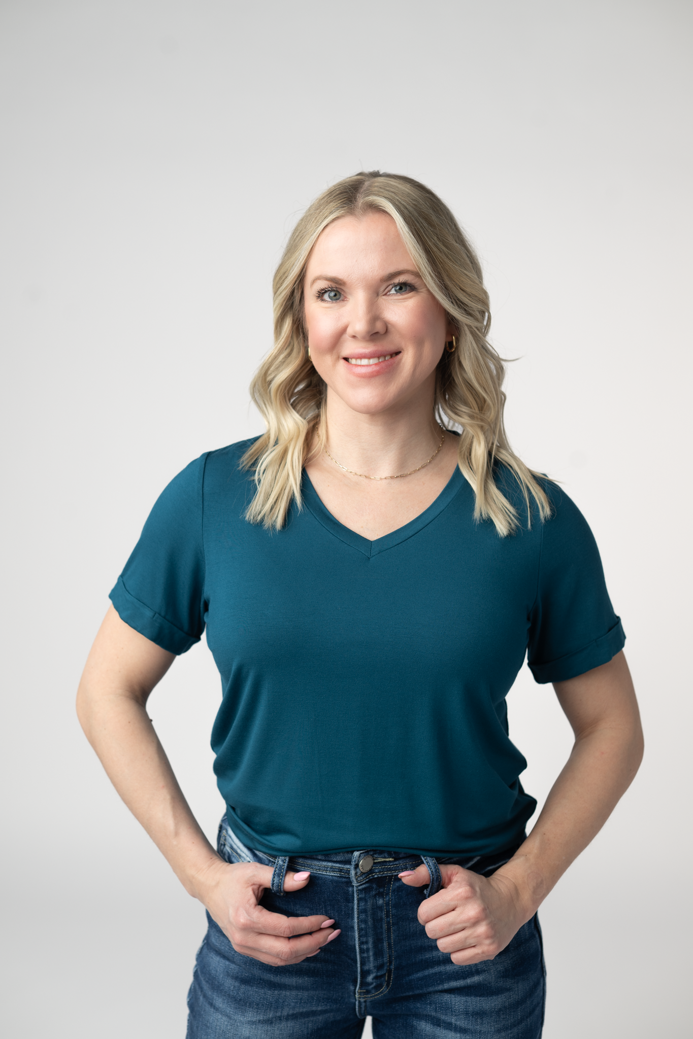Sophie Top - Teal-Shirts-Dear Me Southern Boutique, located in DeRidder, Louisiana