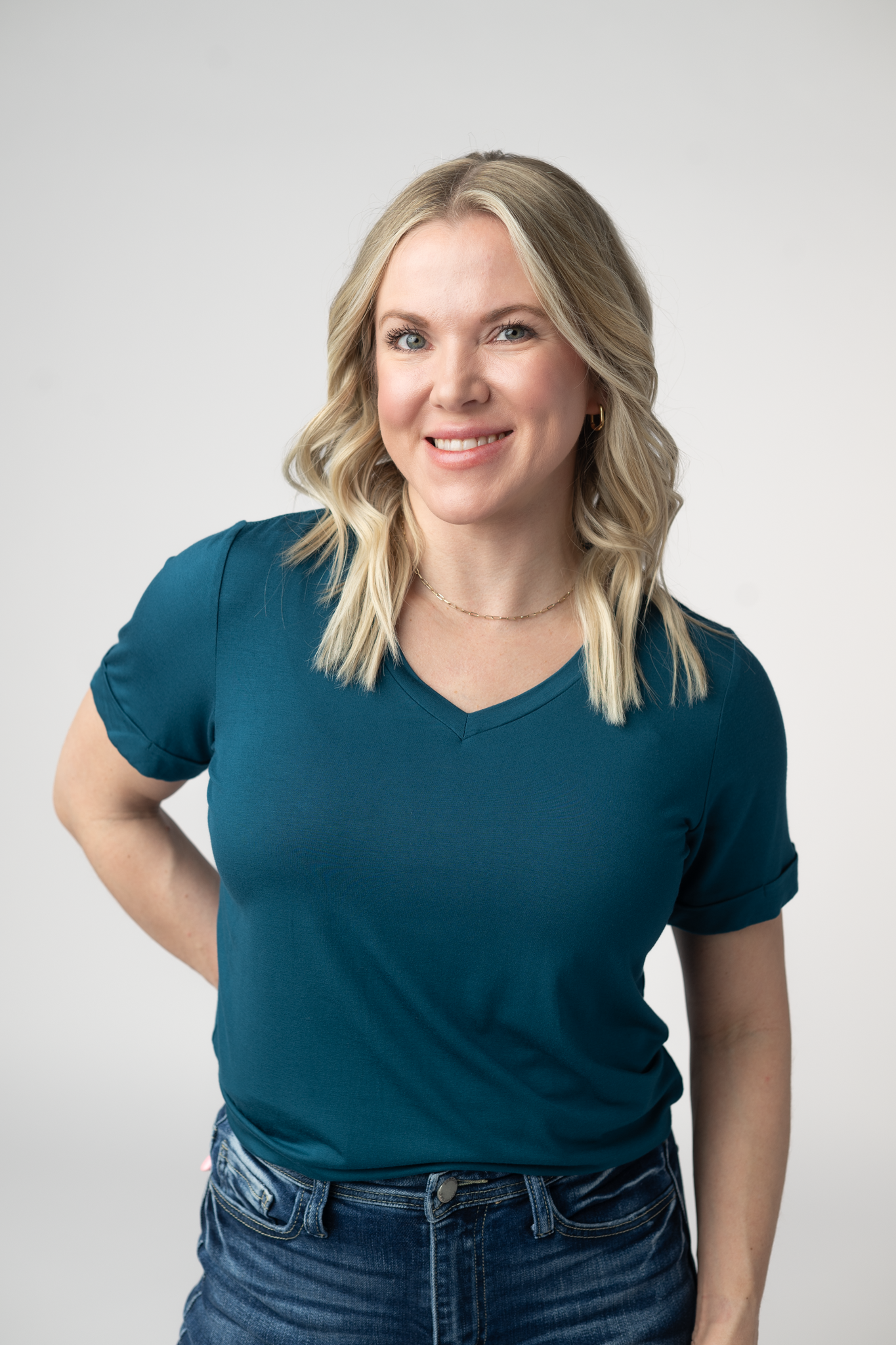 Sophie Top - Teal-Shirts-Dear Me Southern Boutique, located in DeRidder, Louisiana