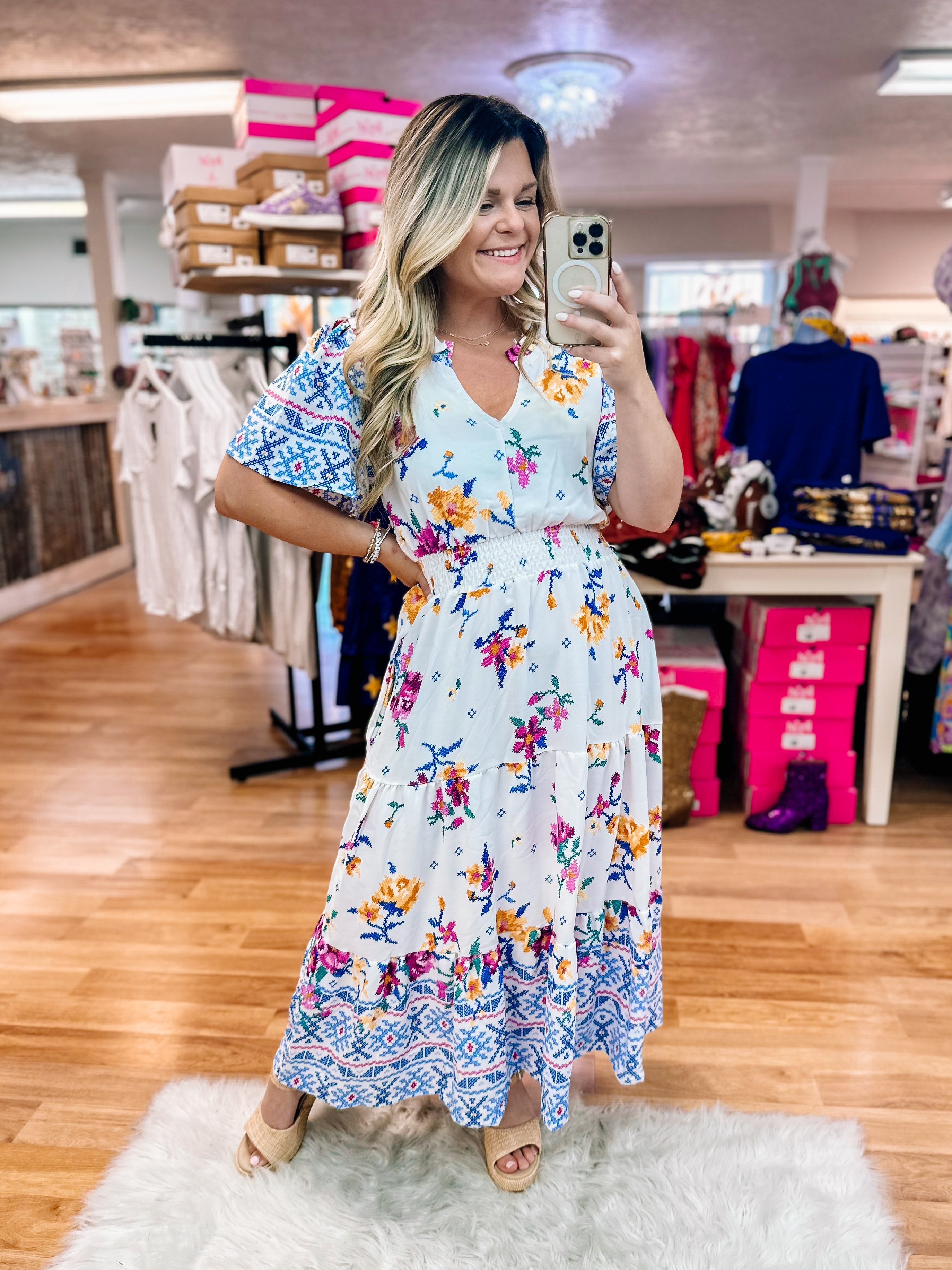 Southern Belle Maxi Dress-Maxi Dresses-Dear Me Southern Boutique, located in DeRidder, Louisiana