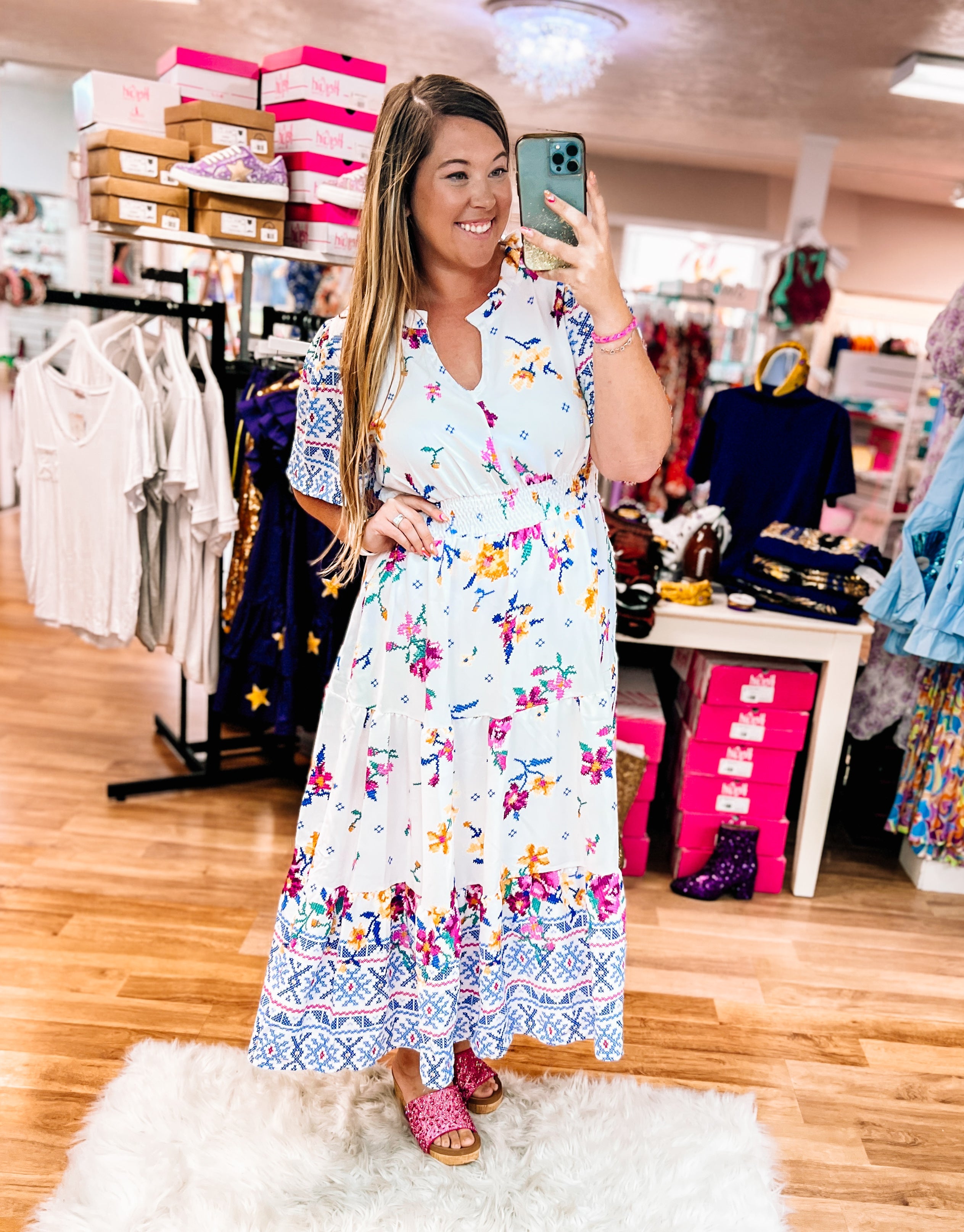 Southern Belle Maxi Dress-Maxi Dresses-Dear Me Southern Boutique, located in DeRidder, Louisiana