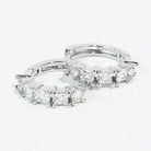 Sparkle Huggies Silver-Jewelry - Earrings-Dear Me Southern Boutique, located in DeRidder, Louisiana