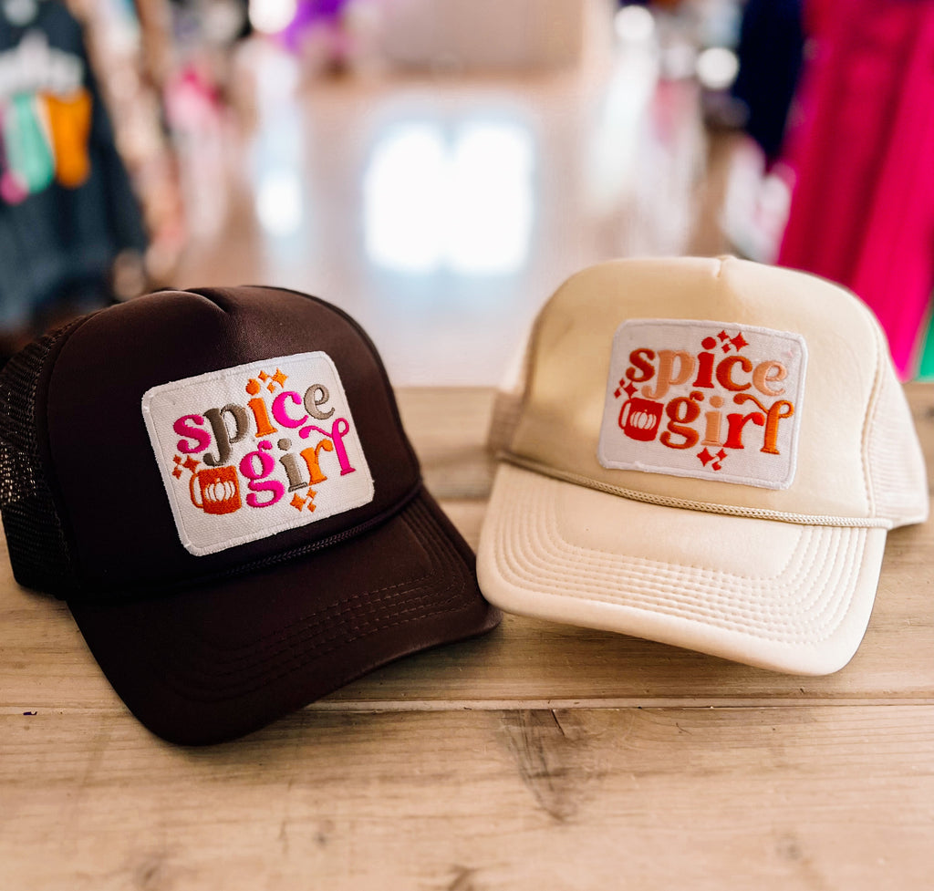 Spice Girl Trucker Hat-Athletic Hats-Dear Me Southern Boutique, located in DeRidder, Louisiana