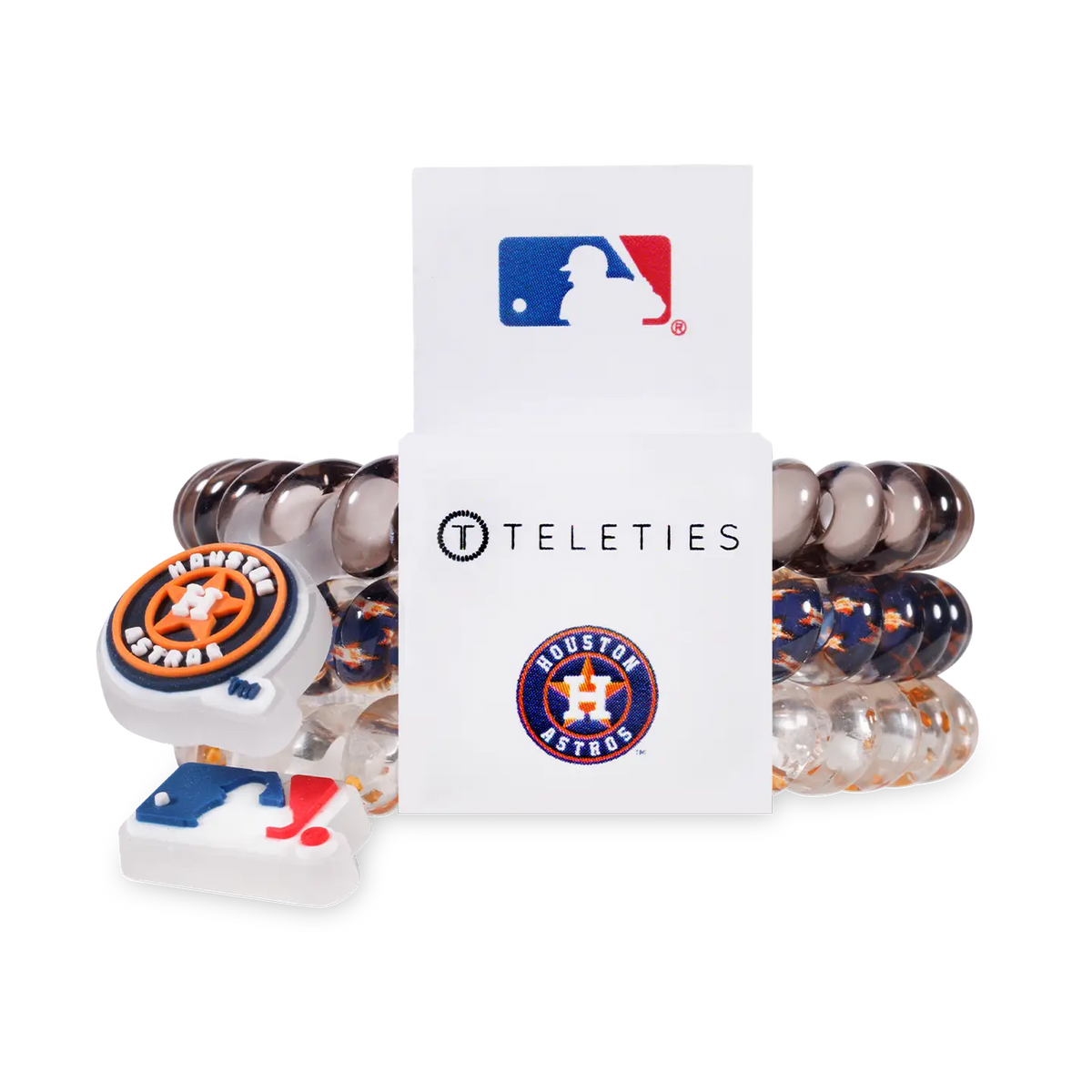 Spiral Hair Coils | Small | Houston Astros Hair Ties-Game Day-Dear Me Southern Boutique, located in DeRidder, Louisiana