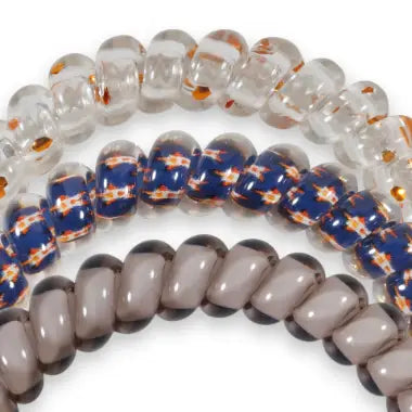 Spiral Hair Coils | Small | Houston Astros Hair Ties-Tiny Hair Ties-Dear Me Southern Boutique, located in DeRidder, Louisiana