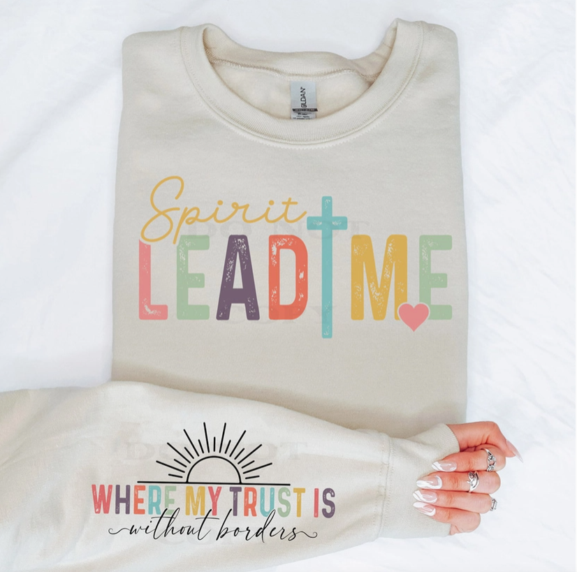 Spirit Lead Me Sweatshirt-Tops-Dear Me Southern Boutique, located in DeRidder, Louisiana