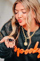 Spooky Knit Sweatshirt-Dear Me Southern Boutique, located in DeRidder, Louisiana