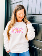 Spooky Season Sweatshirt-Graphic Tops-Dear Me Southern Boutique, located in DeRidder, Louisiana