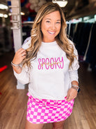 Spooky Season Sweatshirt-Graphic Tops-Dear Me Southern Boutique, located in DeRidder, Louisiana