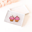 Sprinkle Cupcake Glitter Randans Dangles-Earrings-Dear Me Southern Boutique, located in DeRidder, Louisiana