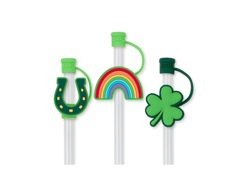 St. Patrick's Day Swig Straw Topper Set-Straw Toppers-Dear Me Southern Boutique, located in DeRidder, Louisiana