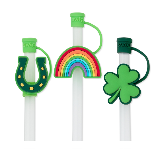 St. Patrick's Day Swig Straw Topper Set-Tumblers/Mugs-Dear Me Southern Boutique, located in DeRidder, Louisiana