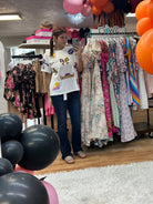 Stadium Sparkle Sequin Ladies Top-Graphic Tops-Dear Me Southern Boutique, located in DeRidder, Louisiana