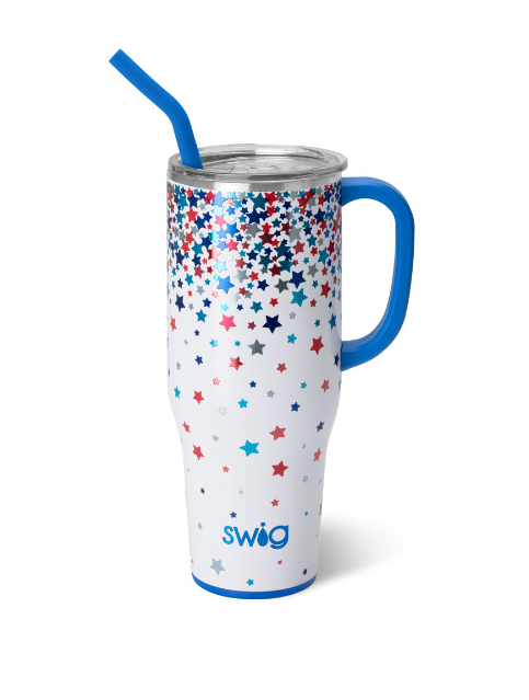 Star Spangled Swig Mega Mug-Mega Mugs-Dear Me Southern Boutique, located in DeRidder, Louisiana