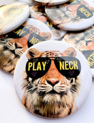 Starry Eyed Tiger - Play Neck - Game Day Button-Dear Me Southern Boutique, located in DeRidder, Louisiana