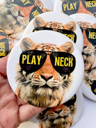 Starry Eyed Tiger - Play Neck - Game Day Button-Dear Me Southern Boutique, located in DeRidder, Louisiana
