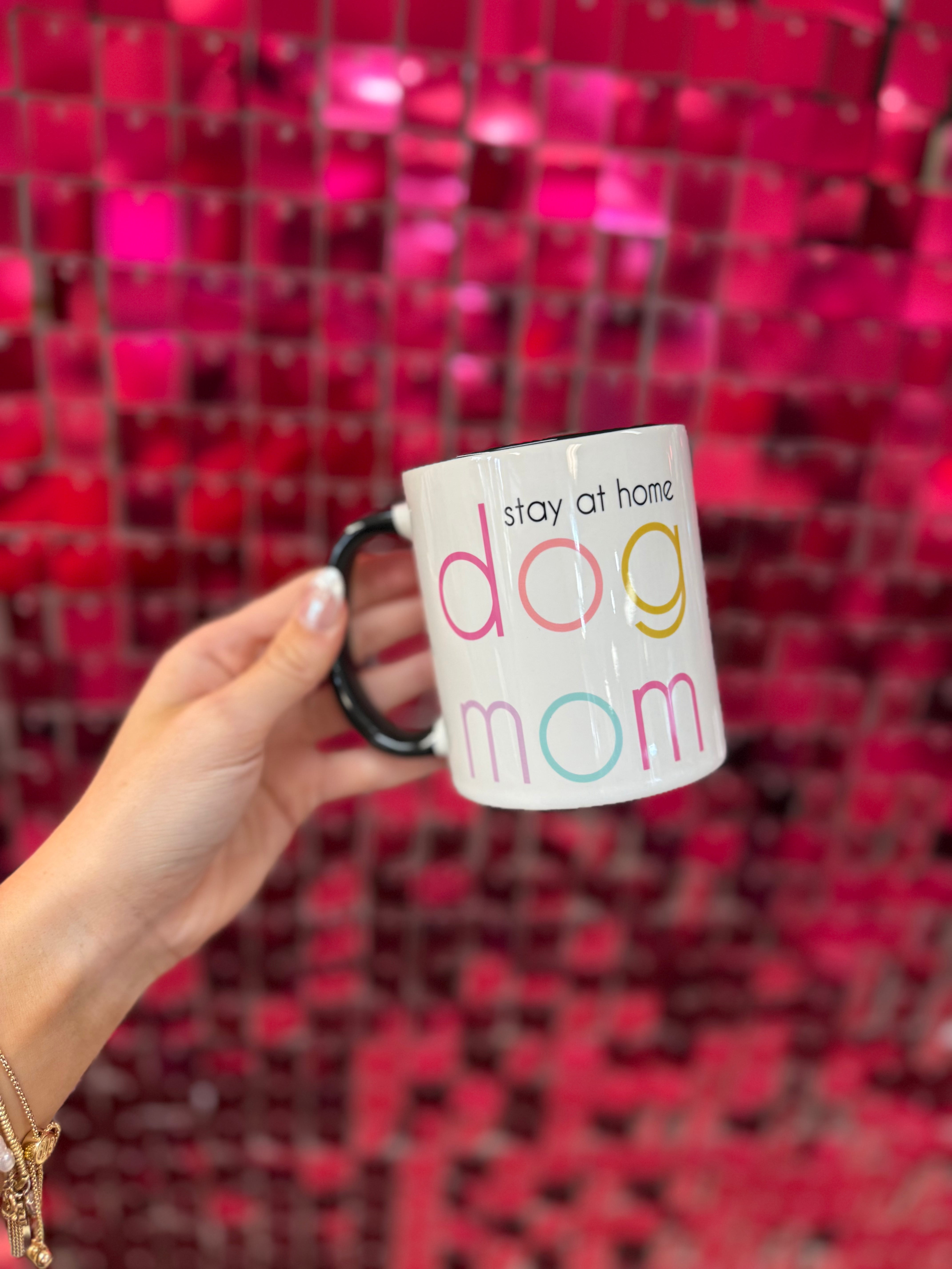 Stay at Home Dog Mom Mug-Drinkwear-Dear Me Southern Boutique, located in DeRidder, Louisiana