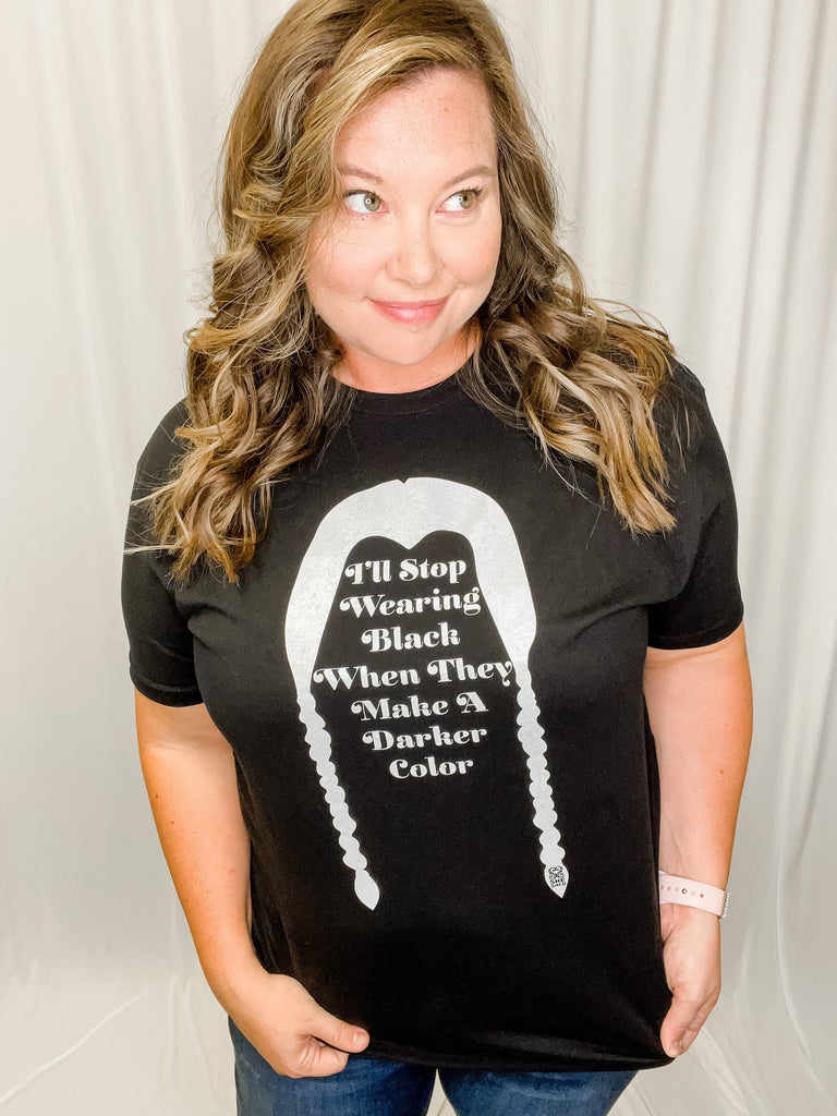 Stop Wearing Black Tee-Dear Me Southern Boutique, located in DeRidder, Louisiana