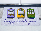 Streetcar Mardi Gras Doormat-Door Mats-Dear Me Southern Boutique, located in DeRidder, Louisiana