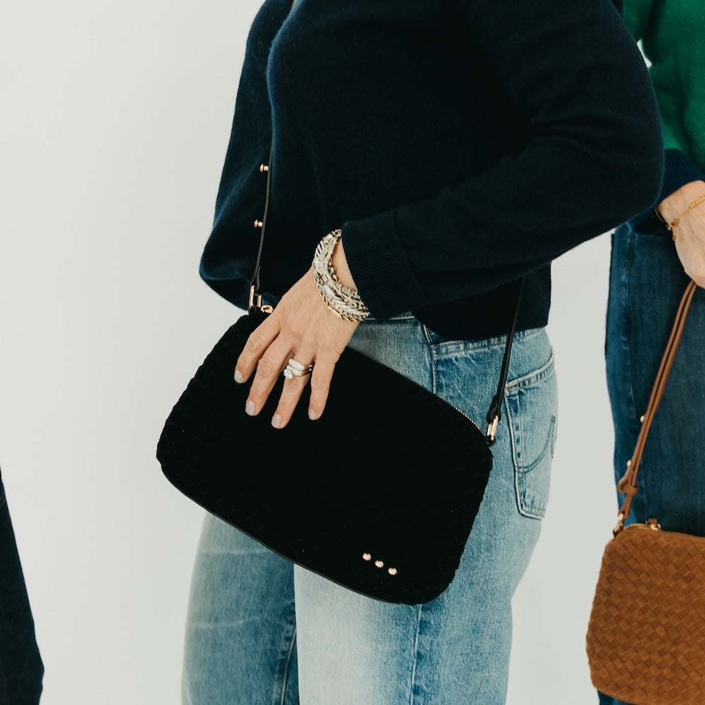 Suede Harper Hobo Shoulder Bag-Presales-Dear Me Southern Boutique, located in DeRidder, Louisiana