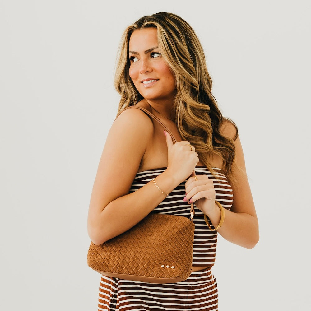 Suede Harper Hobo Shoulder Bag-Presales-Dear Me Southern Boutique, located in DeRidder, Louisiana
