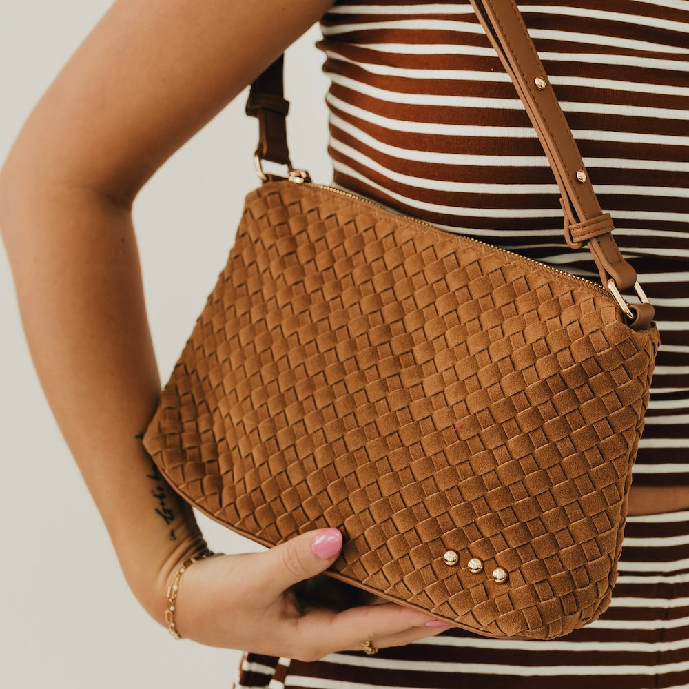 Suede Harper Hobo Shoulder Bag-Presales-Dear Me Southern Boutique, located in DeRidder, Louisiana
