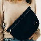 Suede Westlyn Woven Bum Bag-Presales-Dear Me Southern Boutique, located in DeRidder, Louisiana