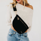 Suede Westlyn Woven Bum Bag-Presales-Dear Me Southern Boutique, located in DeRidder, Louisiana