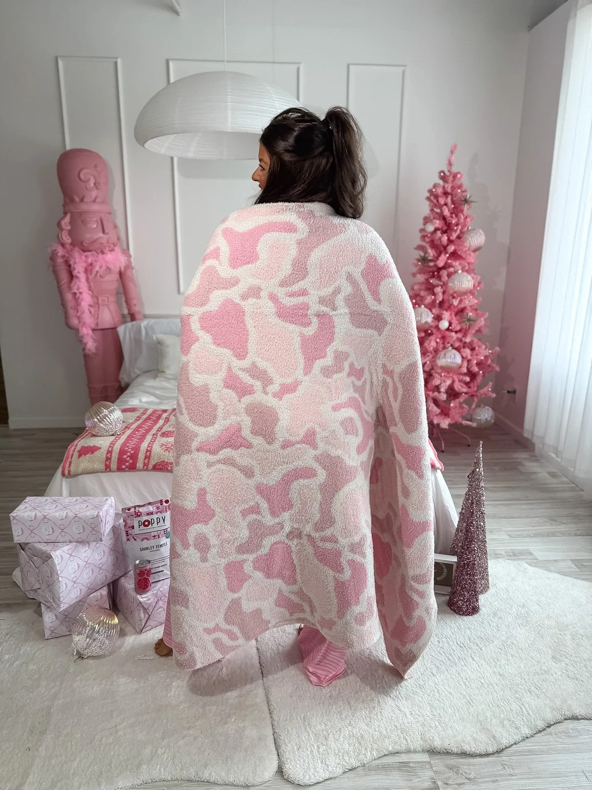 Sugar Bloom Duck Camo Plush Throw Blanket-Home/Gift-Dear Me Southern Boutique, located in DeRidder, Louisiana