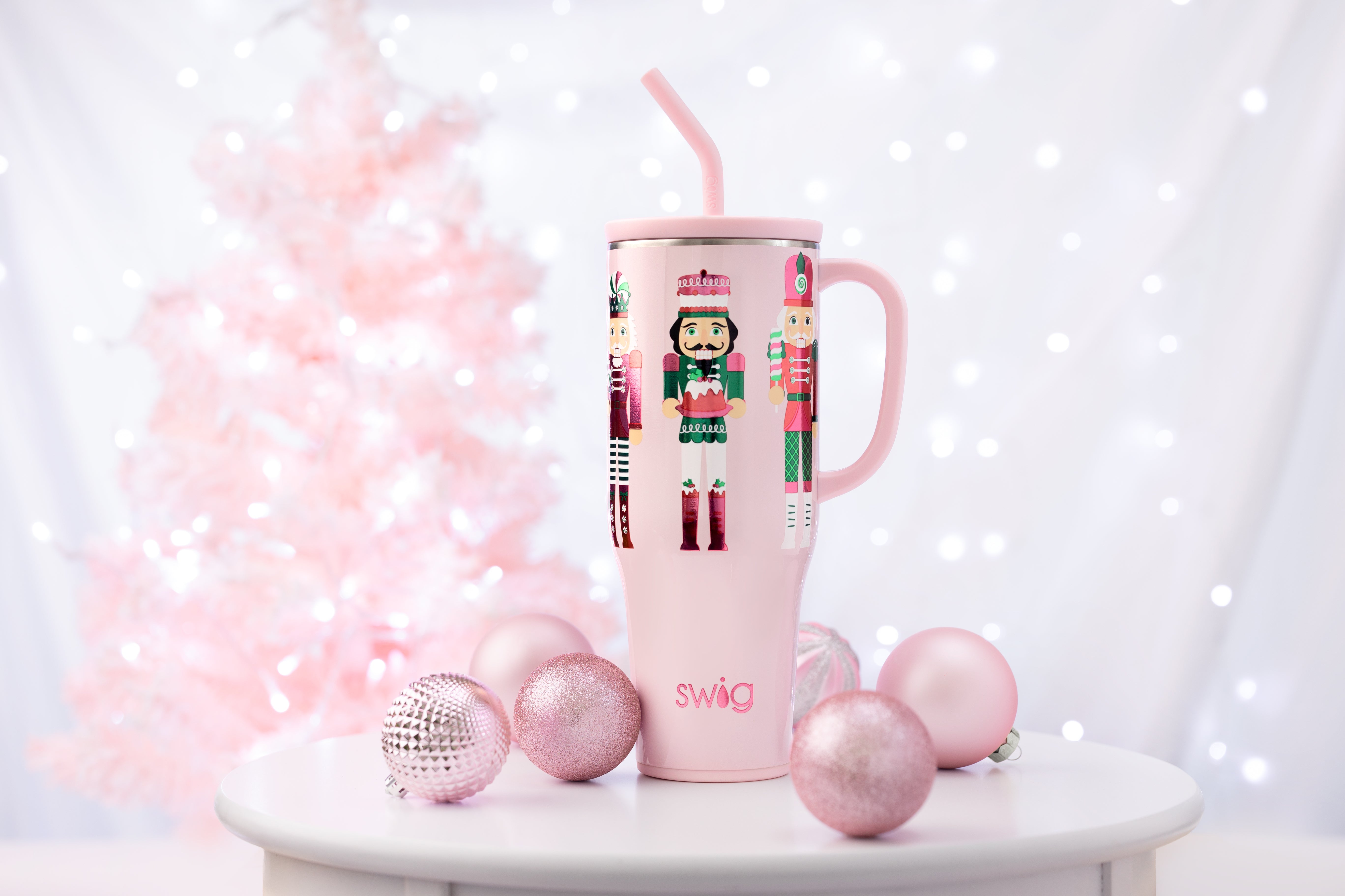 Sugar Plum Soldiers Mega Mug 40oz-Travel Mugs-Dear Me Southern Boutique, located in DeRidder, Louisiana