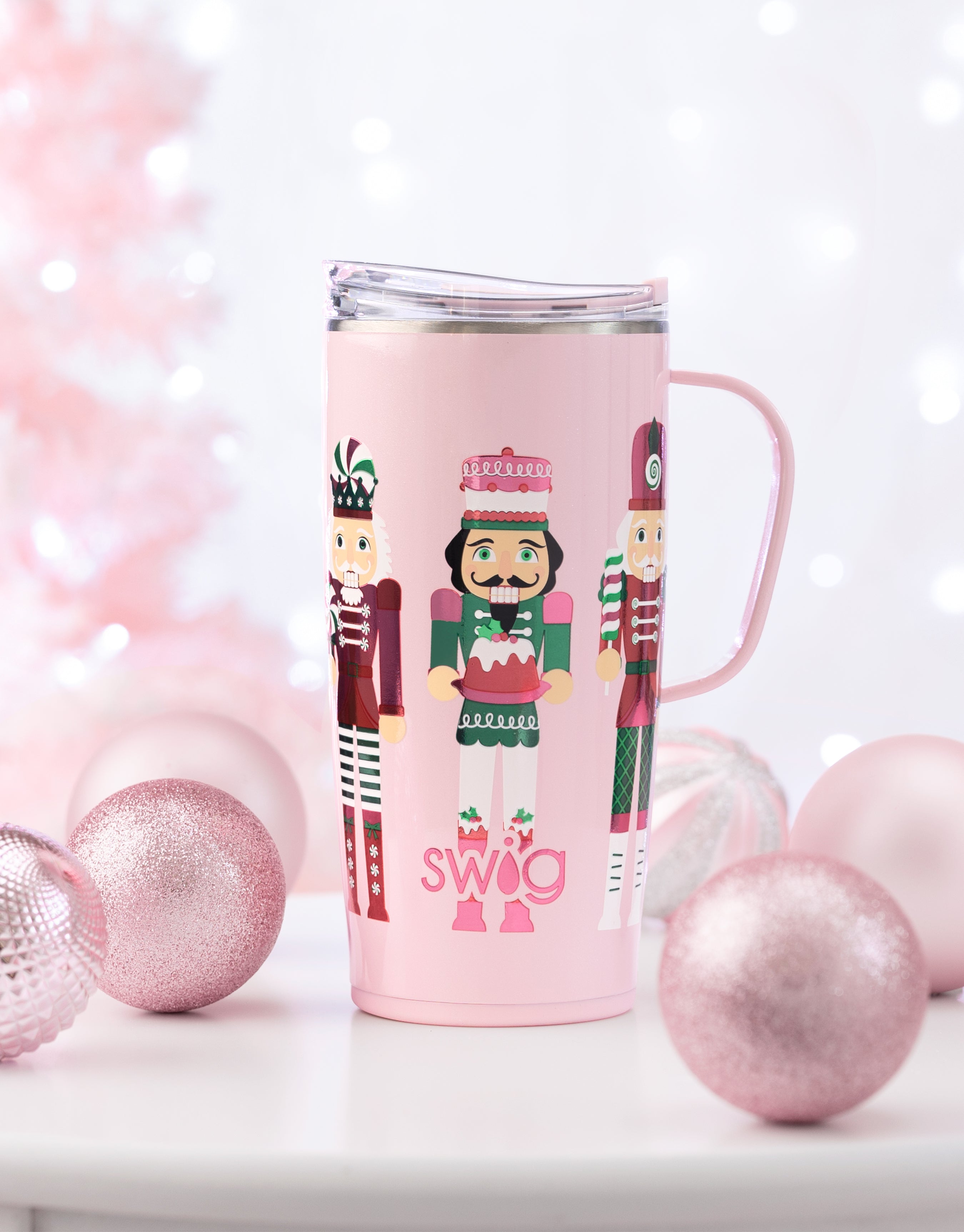 Sugar Plum Soldiers Travel Mug 22oz-Travel Mugs-Dear Me Southern Boutique, located in DeRidder, Louisiana