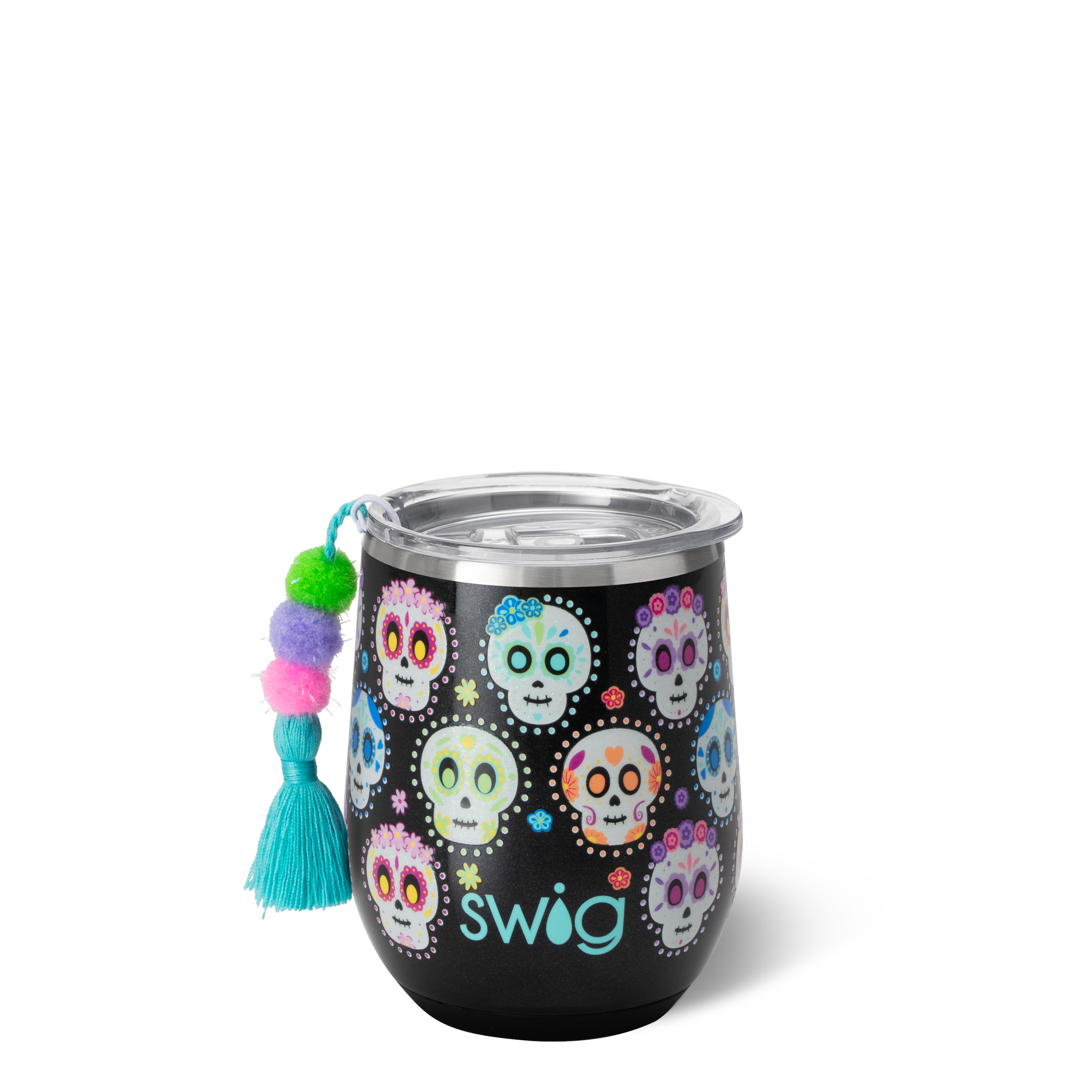 Sugar Skull Stemless Wine Cup-Wine + Cocktails-Dear Me Southern Boutique, located in DeRidder, Louisiana