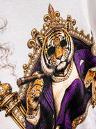 Suited Up for Saturday Tiger Bougie Rhinestone Tee-Rhinestone Tee-Dear Me Southern Boutique, located in DeRidder, Louisiana