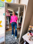 SunCool Lucy Long Sleeve Blouse-Pink-Dear Me Southern Boutique, located in DeRidder, Louisiana
