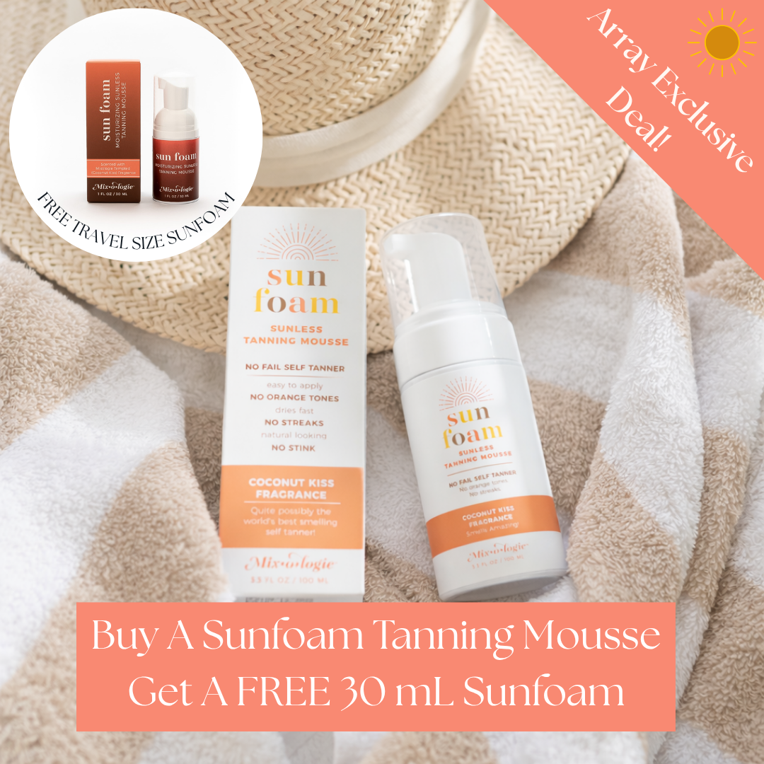SunFoam Sunless Tanning Mousse with Free Travel Size Sunfoam by Mixologie-Presales-Dear Me Southern Boutique, located in DeRidder, Louisiana