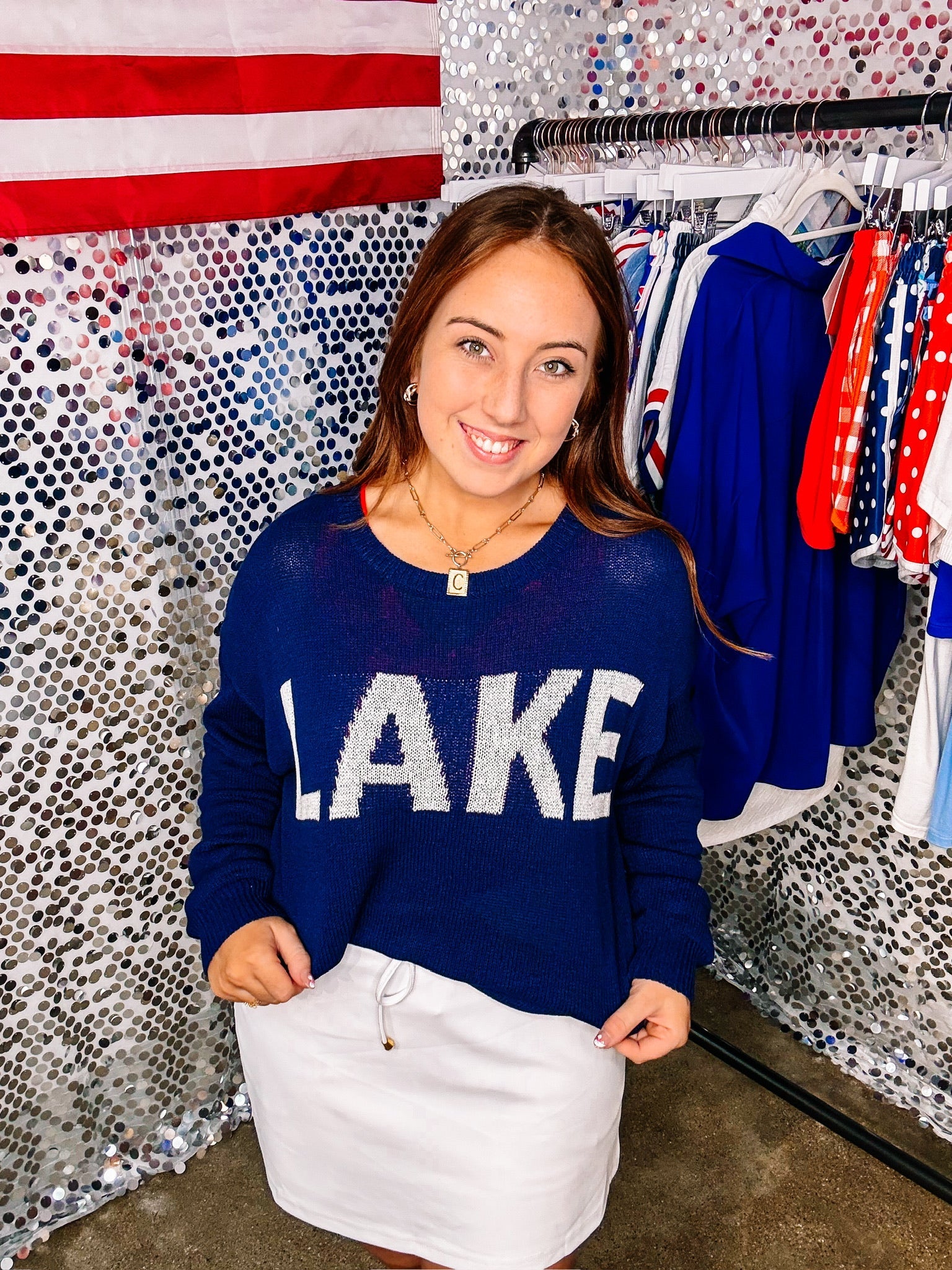 Sunrise Lightweight Sweater-Lake-Dear Me Southern Boutique, located in DeRidder, Louisiana
