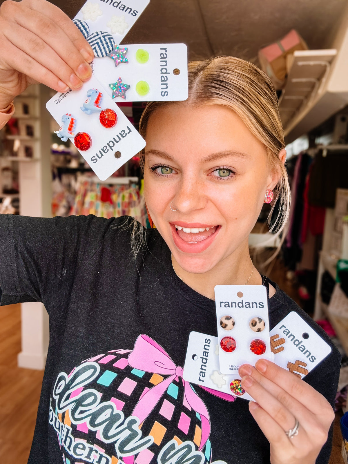 Surprise Randans-Jewelry - Earrings-Dear Me Southern Boutique, located in DeRidder, Louisiana
