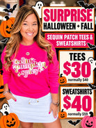 Surprise Sequin Halloween Tees/Pullovers!-Presales-Dear Me Southern Boutique, located in DeRidder, Louisiana