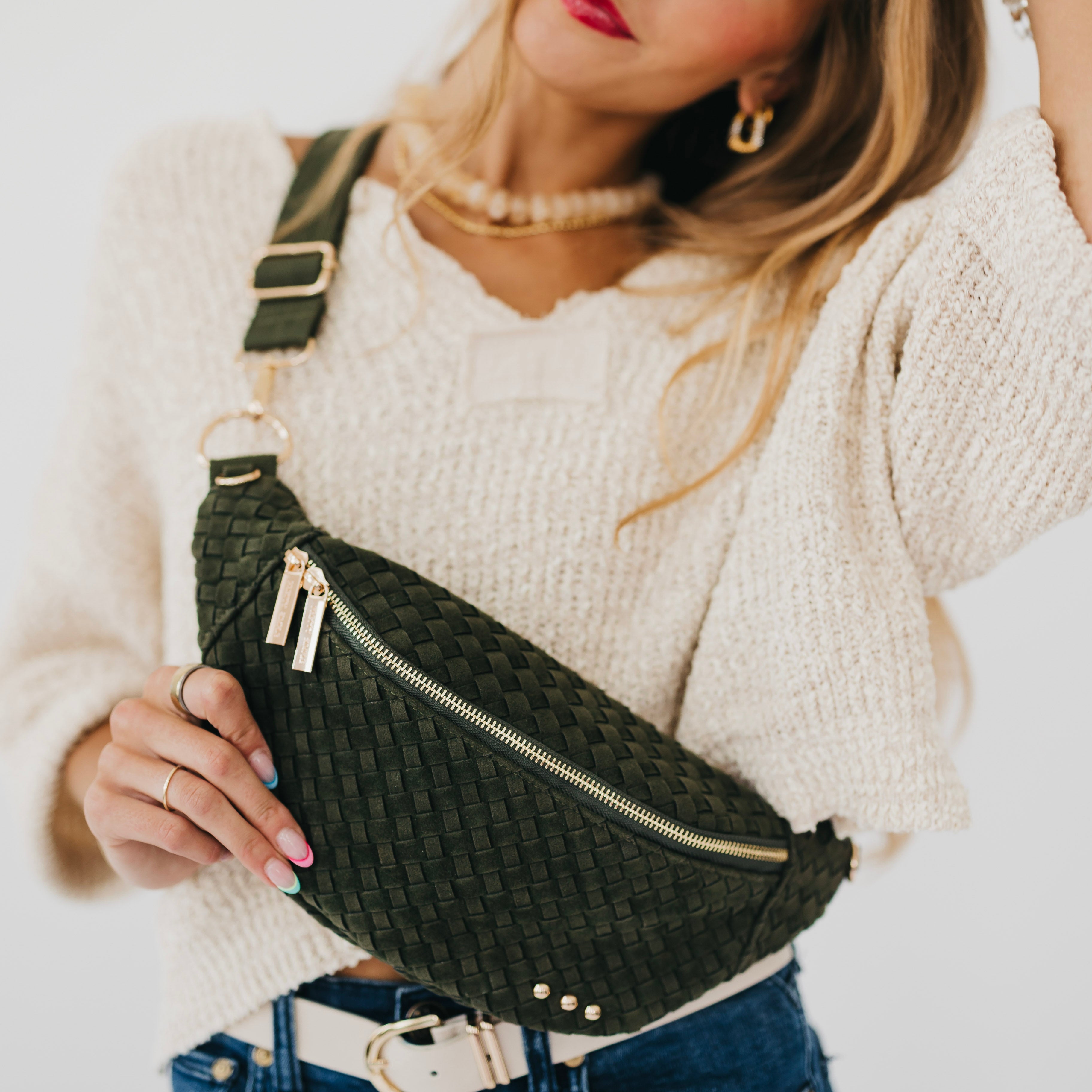 Susie Suede Bum Bag-Bum Bag-Dear Me Southern Boutique, located in DeRidder, Louisiana