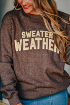Sweater Weather Knit Sweatshirt-Dear Me Southern Boutique, located in DeRidder, Louisiana