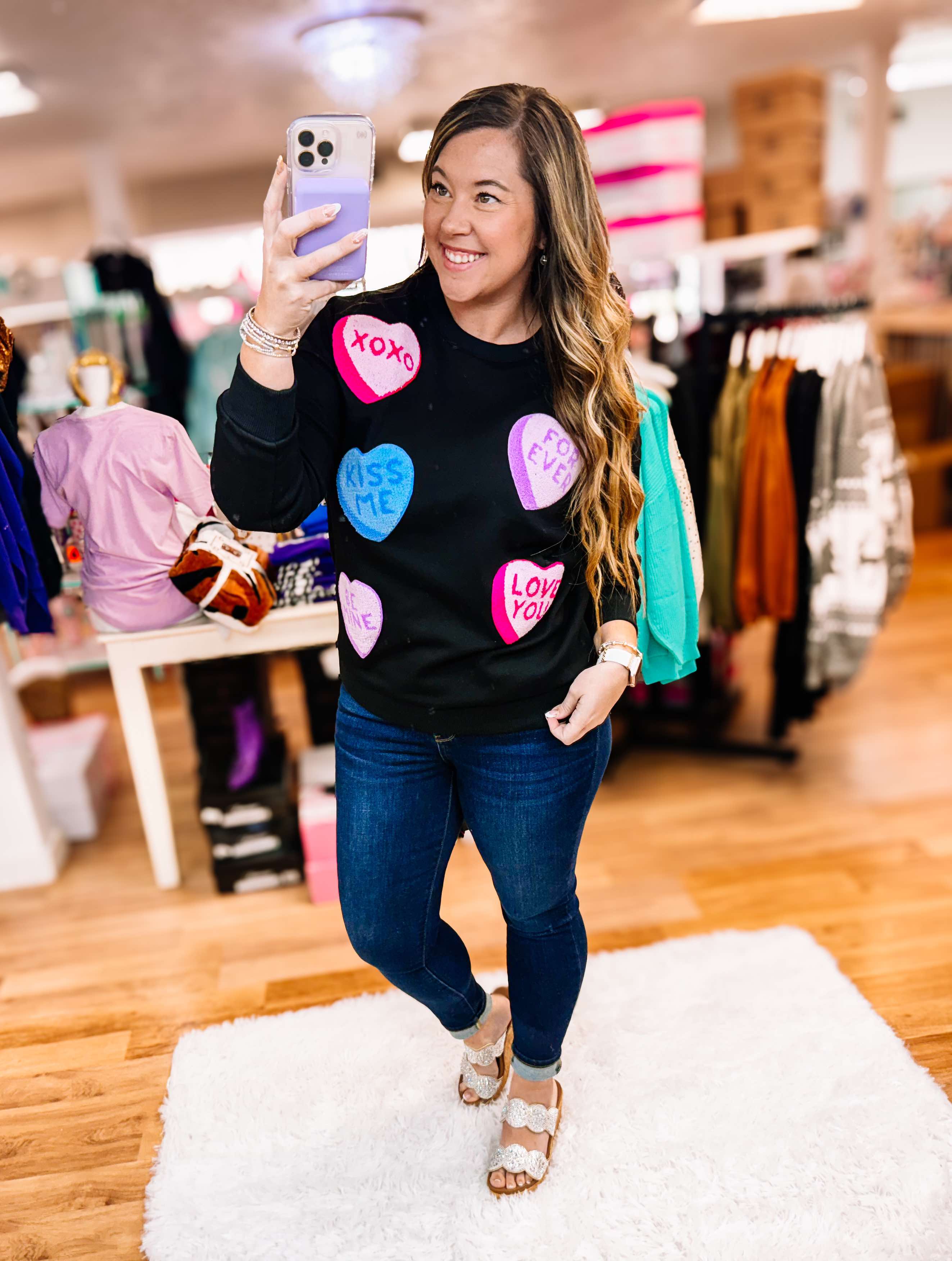 Sweet Talker Pullover-Sweaters-Dear Me Southern Boutique, located in DeRidder, Louisiana