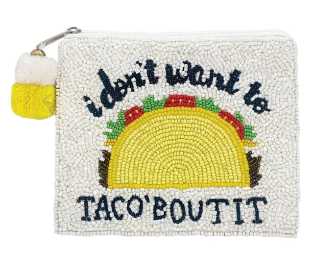Taco Bout It Coin Purse-Dear Me Southern Boutique, located in DeRidder, Louisiana