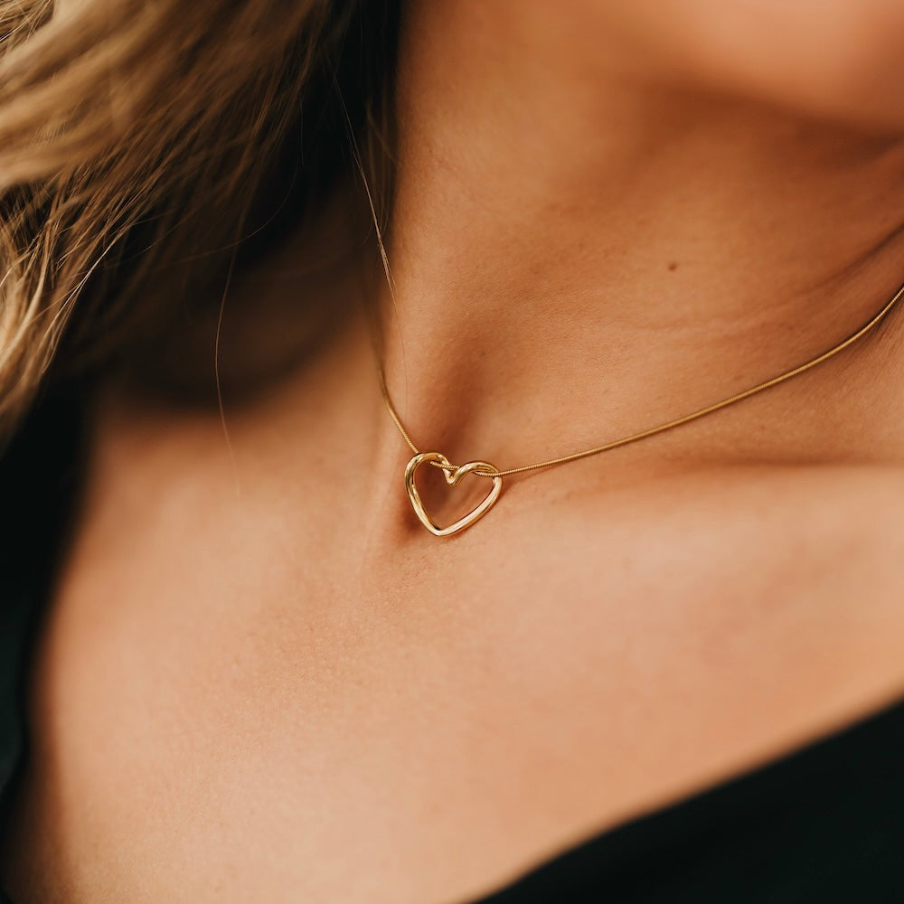 Tangled in Love Heart Necklace - WATERPROOF-Presales-Dear Me Southern Boutique, located in DeRidder, Louisiana