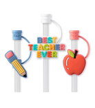 Teacher Life Swig Straw Topper Set-Straw Toppers-Dear Me Southern Boutique, located in DeRidder, Louisiana