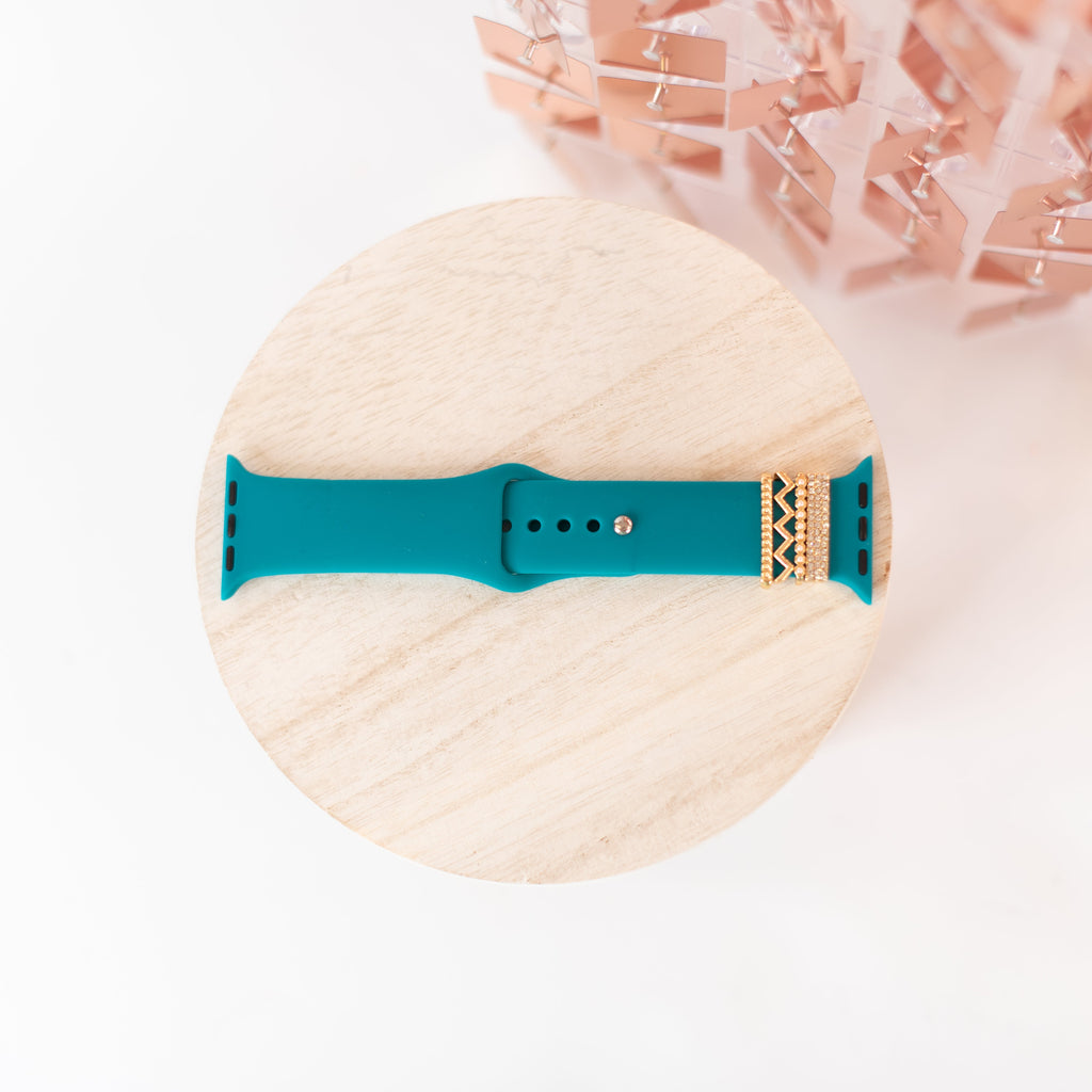 Teal Bling Watch Band-watch band-Dear Me Southern Boutique, located in DeRidder, Louisiana