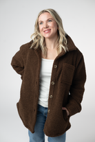 Teddy Oversized Shacket - Brown-shacket-Dear Me Southern Boutique, located in DeRidder, Louisiana