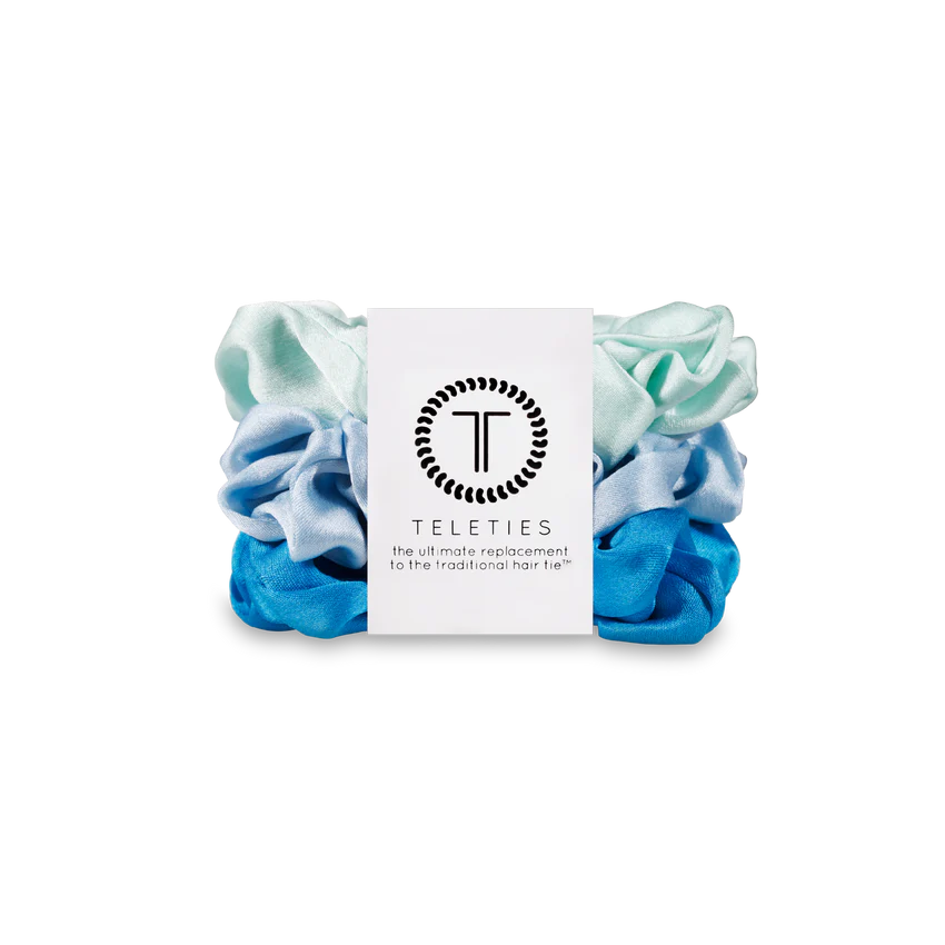 Teleties Blue My Mind Scrunchies- Small-Scrunchies-Dear Me Southern Boutique, located in DeRidder, Louisiana