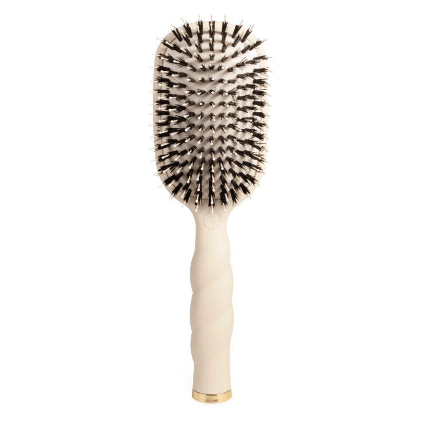 Teleties Boar Bristle Hairbrush - Tan-Health/Beauty-Dear Me Southern Boutique, located in DeRidder, Louisiana